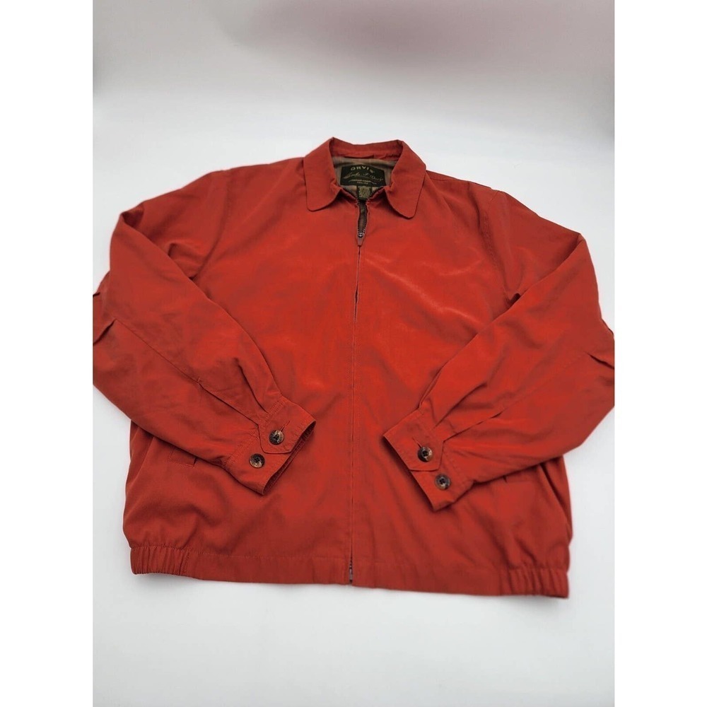 Vintage Orvis Signature Series Jacket Mens M Soft Faux Suede Lined Burnt… - Picture 9 of 15